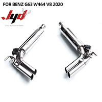 Système d'échappement en acier inoxydable pour Mercedes-Benz G63 AMG W464 4.0T V8 2020, tuyaux cat-back à commande de soupape, finition lisse de 1,2 mm d'épaisseur