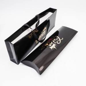 Negro <span class=keywords><strong>de</strong></span> <span class=keywords><strong>lujo</strong></span> elegante almohada <span class=keywords><strong>de</strong></span> papel peluca paquetes caja Hot Pink Logo brillante virgen extensiones <span class=keywords><strong>de</strong></span> cabello paquetes con cinta bolsa <span class=keywords><strong>de</strong></span> papel - Product Image 1