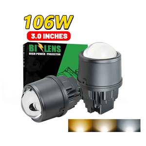 Chất lượng cao 3inch Sương Mù Ánh sáng LED ống kính máy chiếu F30 106W IP68 không thấm nước 3 màu đèn sương mù bi Led Laser ống kính máy chiếu - Product Image 1