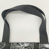 Sac de plage à Logo imprimé, 3 pièces, grand, moyen, petit, sac de Shopping Aloha Loa hawaïen, fourre-tout Tyvek noir avec fermeture éclair