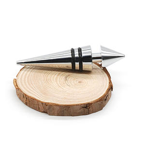 Bouchon de bouteille de vin en alliage de zinc à pointe acérée, personnalisable, design écologique, vente en gros directe usine - Product Image 5