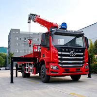 Nouvelle grue montée sur camion de 8 tonnes avec flèche télescopique et roulement pour le levage de matériaux de construction