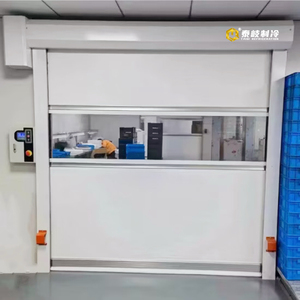 Vải cách nhiệt PVC tốc độ cao con lăn màn trập cửa với khung thép không gỉ cho siêu thị & căn hộ sử dụng nhanh chóng tăng - Product Image 5