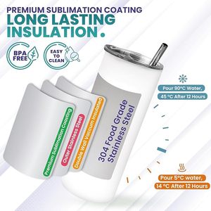 30 Oz Sublimation Tumblers Bulk, Sublimation Tumbler Stainless Steel Double Wall Vacuum Insulation Cups with Straw, Individually - Product Image 4