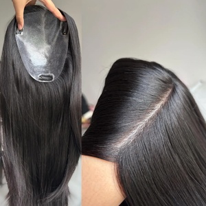 Mái tóc giả siêu mỏng 18 inch, đế PU tiêm nhựa, dành cho nữ, kích thước 13x17cm, da mỏng, tóc Châu Âu, bền, trông rất tự nhiên dành cho tóc mỏng. - Product Image 1