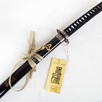 Réplique de l'épée de Kill Bill, modèle Black Scabbard, avec motif démoniaque gravé, pour exposition, vente en gros