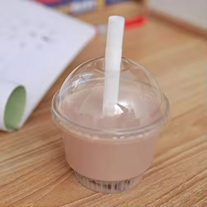 แก้วพลาสติก PET แบบใช้แล้วทิ้งขนาด 8 ออนซ์ พิมพ์ลายตามสั่ง สำหรับกาแฟเย็น ไอศกรีม ลายผลไม้ พร้อมฝาปิด สำหรับชา น้ำผลไม้ ไวน์ - Product Image 4