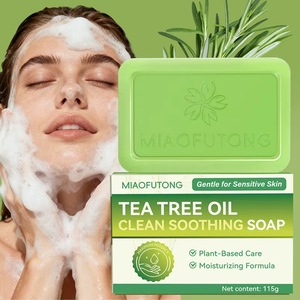 <strong>Best</strong>-selling Smoothing Moisturizing <strong>Antibacterial</strong> Scented Tea Tree Essential Oil Handmade <strong>Bar</strong> <strong>Soap</strong> for Facial Cleaning - Product Image 2