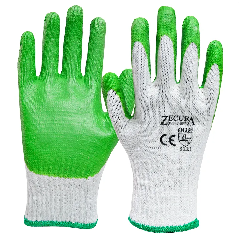 gloves 2242 Latex Rubber Coated Palm Construction Working Gloves latex gloves work