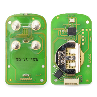 Clé télécommande filaire universelle Xhorse XKXH02EN à 4 boutons, style doré, pour VVDI2 VVDI Mini Key Tool, version anglaise