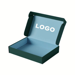 Boîte de cadeaux en papier ondulé épais Base pliante et couvercle Boîte ondulée kraft vide imprimée en <span class=keywords><strong>rouge</strong></span> pour chemises - Product Image 4