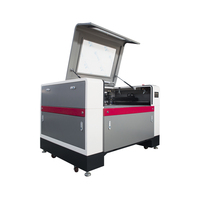 Mesin Pengukir & Pemotong Laser CO2 9060 Reci W4 100W untuk Kayu Karet, Mendukung AI/PLT, Sistem CNC Berpendingin Air