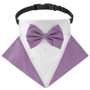 TANPOPO Nuevo Estilo Británico Traje Collar Rayas Mascota Perro Triángulo Bufanda Babero - Product Image 5