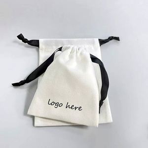 Eco-friendly Muslin Cotton Key Antique Storage Jewelry Bag Custom Logo Printed <b>Drawstring</b> Colico Gift <b>Pouch</b> With Paper Label - Product Image 5