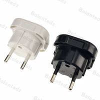 Convertisseur de courant électrique 3pin uk to eu prise UK to EU VDE plug travel power adapter