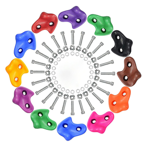 Multi Colored Kids Adults Outdoor Indoor Home Playground DIY Climbing Wall Grip Kits Large Rock Climbing Holds Climbing Rocks