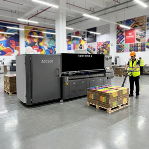 Solutions d'impression de boîtes <span class=keywords><strong>en</strong></span> carton ondulé Sunthinks, largeur d'impression 900 mm, largeur d'alimentation 2000 mm, vitesse d'impression 30 m/min, pour usage <span class=keywords><strong>en</strong></span> usine - Product Image 2