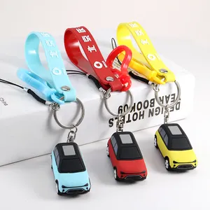 Custom Soft Flexible Brand 3D PVC Key Chain Fashion Model Auto Keychain Car Great Gift