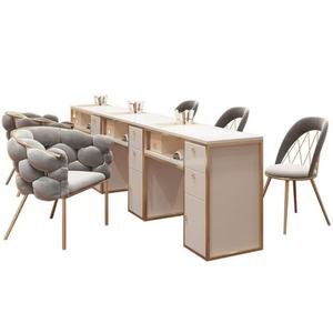 LE <b>Nail</b> Manicure Table and Chair Sets Modern Beauty Salon Furniture Luxury <b>Nail</b> Table Manicure <b>Desk</b> <b>Nail</b> Table - Product Image 4