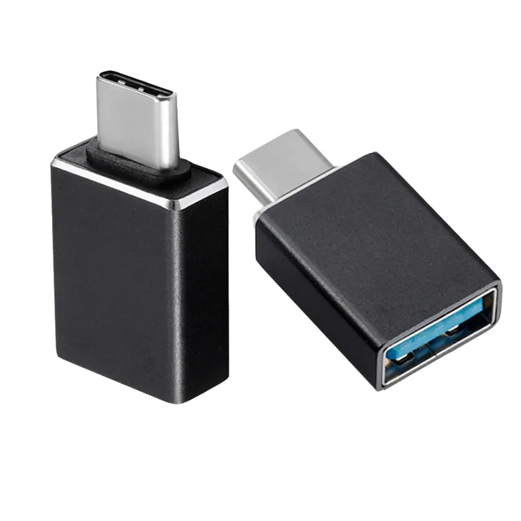 Wholesale Hot sale Durable Metal Alloy Shell Type C to USB 3.0 A Female OTG Adapter Charging & Data Transfer