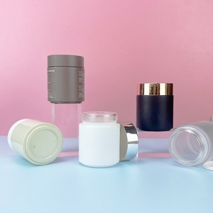 50g 100g 200g Clear Black White Cosmetic <b>Jar</b> Glass 30ml 100ml Cosmetic Cream <b>Jar</b> Glass <b>Jar</b> Pot <b>Empty</b> for Lip Balm - Product Image 3