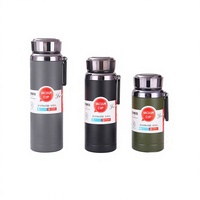Thermos sous vide en acier inoxydable 316, directement de l'usine, design anti-chute, séparation thé-eau, sangle de transport portable, grande capacité