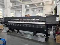 Für großformat ige 3,2 m Öko-Lösungsmittel-Tinten strahl drucker Mehrfarben-20, 02-46, 98 ㎡/h Roll-to-Roll-Drucker 32W Brutto leistung für den Außenbereich