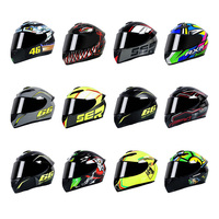 Nouveau casque de moto intégral à trois couches de protection - Extérieur en ABS, intermédiaire en EPS, doublure respirante, fermeture rapide, certifié CCC