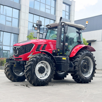 Tracteur à roues à haut rendement 180 HP tracteurs de terres cultivées quatre roues motrices tracteurs hydrauliques à forte puissance pour rizières
