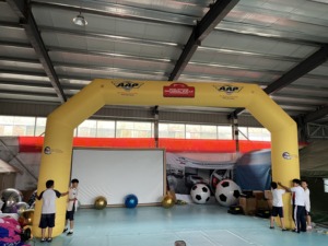 Arco Inflável Impresso em Cores, Selado a Vácuo, Infláveis Publicitários em PVC Reforçado com Bomba de Ar Elétrica - Product Image 4