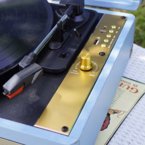 R103 moderno de gama alta portátil <span class=keywords><strong>maleta</strong></span> estilo gramófono 3 velocidades Vintage vinilo Lp <span class=keywords><strong>tocadiscos</strong></span> con grabación USB - Product Image 4
