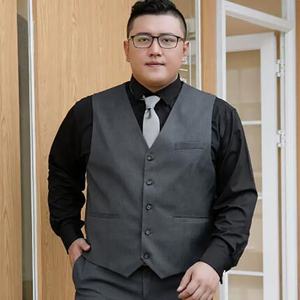 Gilet de <span class=keywords><strong>costume</strong></span> grand S-12XL pour hommes en gros gilet formel d'affaires avec trois poches adapté au <span class=keywords><strong>costume</strong></span> ou au smoking grand - Product Image 5