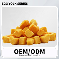 Friandises pour chiens OEM ODM 25g en conserve, jaunes d'œufs lyophilisés, naturelles, riches en protéines, pour la santé de la peau et du pelage, stimule l'appétit et l'hydratation