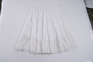 Falda Midi Boho en Línea A para Mujer con Encaje Texturizado, Cintura Natural, Estilo Dulce y Femenino de Verano - Product Image 2