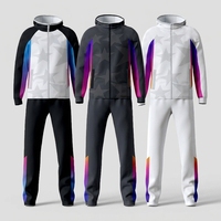Jaket Olahraga Lengan Panjang Model Hoodie Gaya Kuba untuk Pria, Jersey Menembak Lengan Panjang, Cetak Digital, Bahan Poliester, Semua Musim