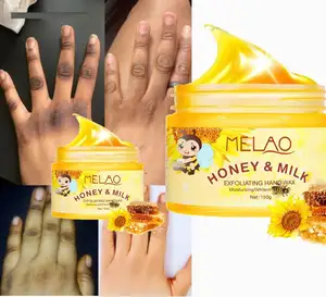 Private label skin body whitening yellow Instant peeling oil for hands peel off hand mask strong dark knuckles remover
