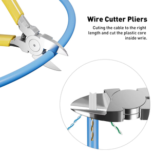 11 in 1 RJ45 Crimping Tool Kit Rj45 Crimper Stripper Cutter Pass Through Crimper for 8P RJ45 Cat5 Cat5e Cat6 Cat6a 6P RJ11/12 - Product Image 6