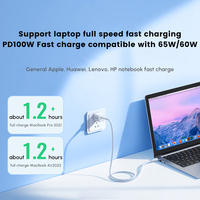 UGREEN kabel USB-C ke USB-C, kabel cangkang TPE pengisi daya Cepat 5A PD100W
