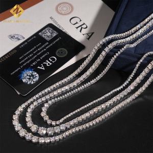 Fashion <b>Moissanite</b> <b>Jewelry</b> Size Gradual Change Tennis Necklace High Quality 925 Sterling Silver <b>Moissanite</b> Diamond Tennis Chain - Product Image 6