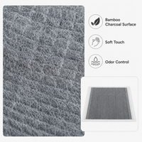 Vente en gros de tapis d'apprentissage jetables pour chiens en charbon de bambou, contrôle des odeurs, super absorbants, anti-fuites, pour chiots, OEM ODM