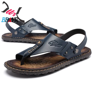 รองเท้าแตะหนังคุณภาพสูงสำหรับผู้ชาย ไซส์ใหญ่ รุ่น Herringbmen's One Beach Sandals - Product Image 1