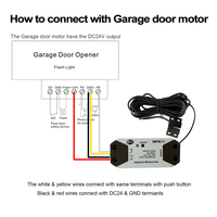 Contrôleur d'ouverture de porte de garage intelligent WiFi, compatible avec Alexa Echo, Google Home, application SmartLife, aucun hub requis