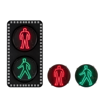 Meilleure Vente : Feu de Signalisation Piéton LED 200mm, Couleurs Pures 625/505nm, IP55, Certifié CE pour Zones Commerciales