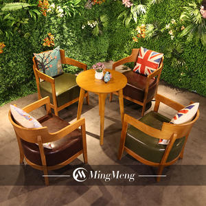 Mesa y sillas de <span class=keywords><strong>restaurante</strong></span> de madera maciza antigua, diseño <span class=keywords><strong>Continental</strong></span>, a la venta - Product Image 4