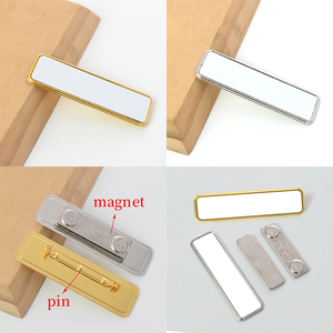 Tùy Chỉnh Trống Kim Loại Vàng/Bạc Màu Chèn Tên Tag Pin Hình Chữ Nhật Bệnh Viện Y Tế Bác Sĩ Y Tá Tên Huy Hiệu - Product Image 6