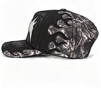 Casquettes de baseball 5 panneaux en coton 100% unisexe, doublées satin, motif léopard, toutes saisons, style Chrome Originals
