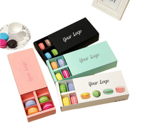Boîtes à macarons personnalisables Boîte à gâteaux en papier d'art finition mate impression feuille d'or pour cadeaux Plateau à chewing-gum sucre huile d'olive