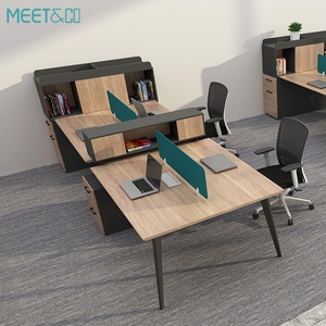 Wholesale Customizable Modern Office Furniture 24 <b>6</b> 8 Seats Foldable Workstation Cubicle Desk Custom Workstation Desk - Product Image 4