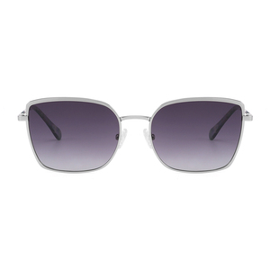 Gafas de Sol Cuadradas Unisex, Montura Metálica, Lentes Degradadas, 100% Protección UV, Estilo Casual para Adultos, Hombres y Mujeres - Product Image 6