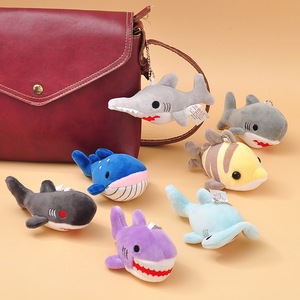 Gesimuleerde aquariumdieren haai pluche rugzak hanger sleutelhanger onderwaterwezens walvis pop kindercadeau - Product Image 3